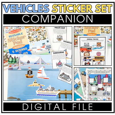 Vehicles Sticker Set Digital Companion